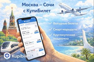 Москва — Сочи: особенности авиаперелётов, сезонность направления и цифровые сервисы планирования поездок